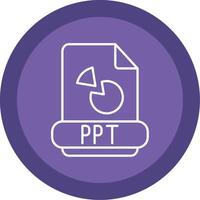 Ppt Line Multi Circle Icon vector