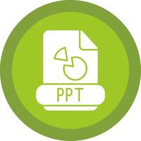 Ppt Glyph Multi Circle Icon vector