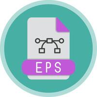 Eps Flat Multi Circle Icon vector