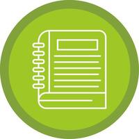 Notebook Line Multi Circle Icon vector