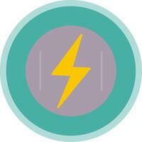 Energy Flat Multi Circle Icon vector