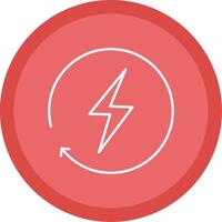 Energy Line Multi Circle Icon vector