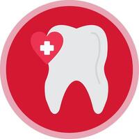 Oral Health Flat Multi Circle Icon vector