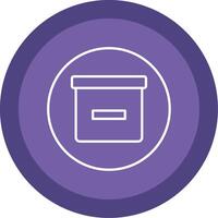 Box Line Multi Circle Icon vector