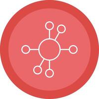 Diagram Line Multi Circle Icon vector