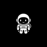 astronauta, minimalista y sencillo silueta - ilustración vector