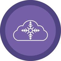 Weather Line Multi Circle Icon vector
