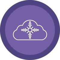 Weather Line Multi Circle Icon vector