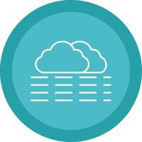 fog Line Multi Circle Icon vector