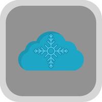 Weather Flat Round Corner Icon vector