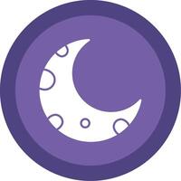 Half Moon Glyph Multi Circle Icon vector