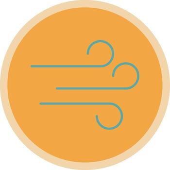 Wind Flat Multi Circle Icon vector