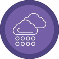 Cloud Line Multi Circle Icon vector