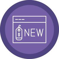 New Item Line Multi Circle Icon vector