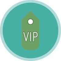 Vip pass Flat Multi Circle Icon vector