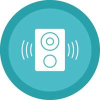 Speaker Glyph Multi Circle Icon vector