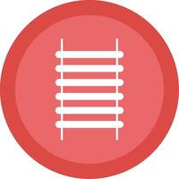 Step Ladder Glyph Multi Circle Icon vector