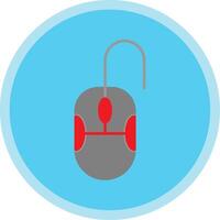 Mouse Flat Multi Circle Icon vector