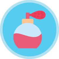 Perfume Bottle Flat Multi Circle Icon vector