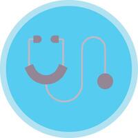 Stethoscope Flat Multi Circle Icon vector