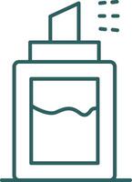 Deodorant Line Gradient Round Corner Icon vector