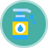 Lotion Flat Multi Circle Icon vector