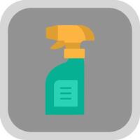 Cleaning Spray Flat Round Corner Icon vector