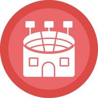 Stadium Glyph Multi Circle Icon vector