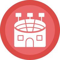 Stadium Glyph Multi Circle Icon vector