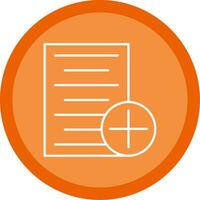 New Document Line Multi Circle Icon vector