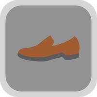 Shoes Flat Round Corner Icon vector