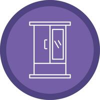 Cabinet Line Multi Circle Icon vector