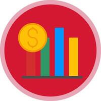 Sales Flat Multi Circle Icon vector