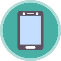 Smartphone Flat Multi Circle Icon vector