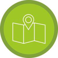 Site Map Line Multi Circle Icon vector