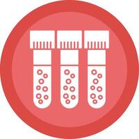 Blood Test Glyph Multi Circle Icon vector