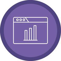 Web Traffic Line Multi Circle Icon vector