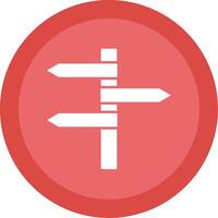 Directional Panels Glyph Multi Circle Icon vector