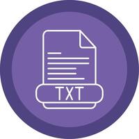 Txt Line Multi Circle Icon vector