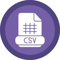 csv glifo multi circulo icono vector