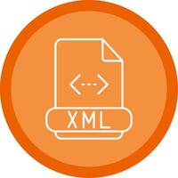 Xml Line Multi Circle Icon vector