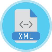 Xml Flat Multi Circle Icon vector