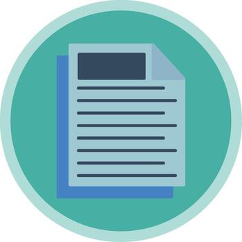 tarea plano multi circulo icono vector