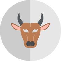 Buffalo Flat Scale Icon vector