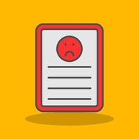 Complaint Filled Shadow Icon vector