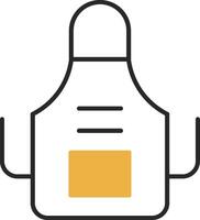 Apron Skined Filled Icon vector