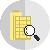 Search Apartment Flat Scale Icon vector