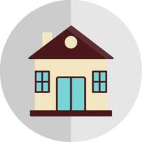 casa plano escala icono vector