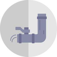 Water Supply Flat Scale Icon vector