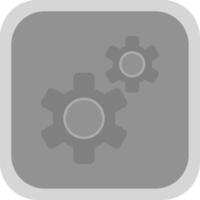 Automation Flat Round Corner Icon vector